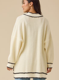 Hallie Whipstitch Cardigan Detail 4 - TULLABEE