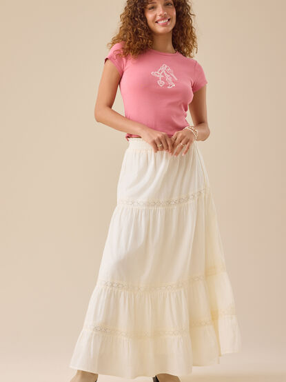 Kait Lace Midi Skirt - TULLABEE