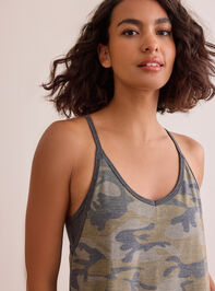 Hang Tough Camo Mini Dress Detail 3 - TULLABEE