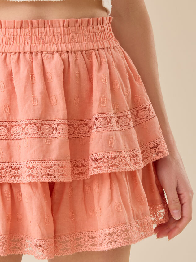 Raleigh Layered Lace Shorts Detail 5 - TULLABEE