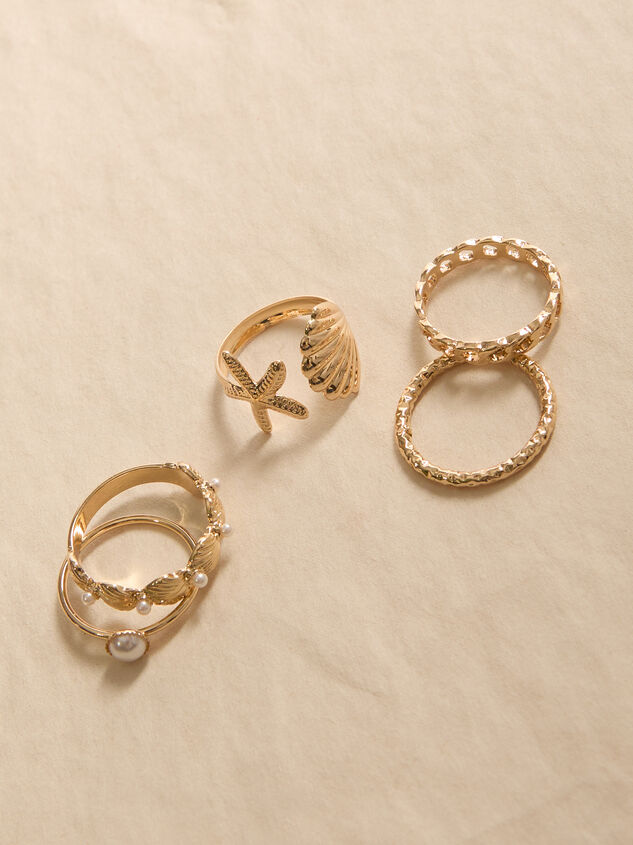 Sandy Seashell Ring Pack Detail 2 - TULLABEE