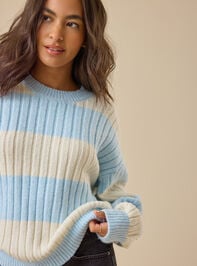 Annette Striped Sweater Detail 3 - TULLABEE