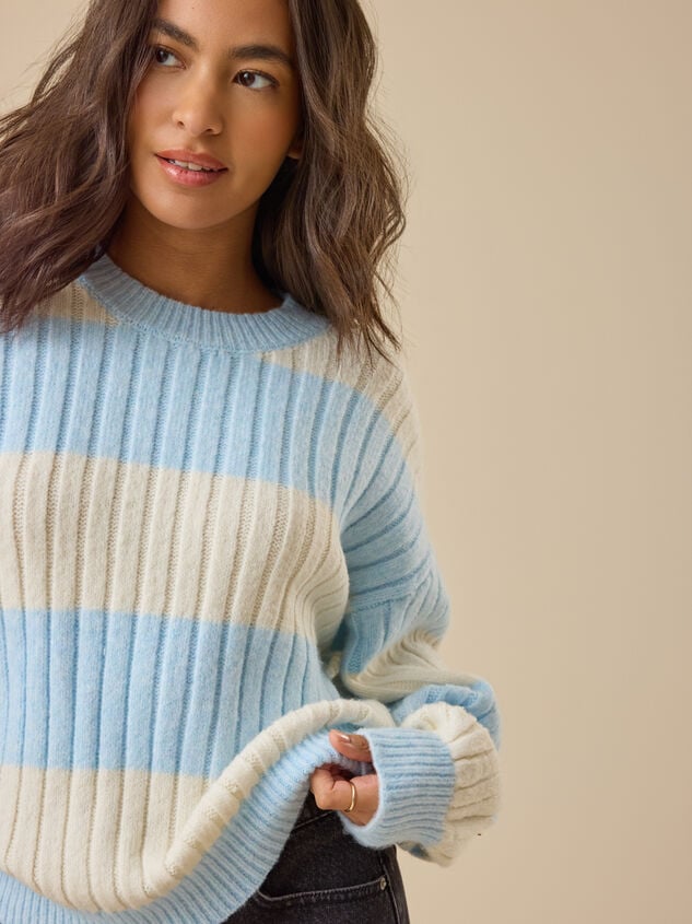 Annette Striped Sweater Detail 3 - TULLABEE