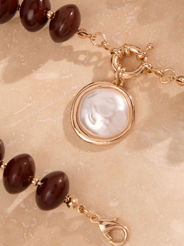 Irregular Pearl Beaded Necklace Detail 3 - TULLABEE