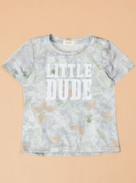 Little Dude Graphic Tee Detail 2 - TULLABEE