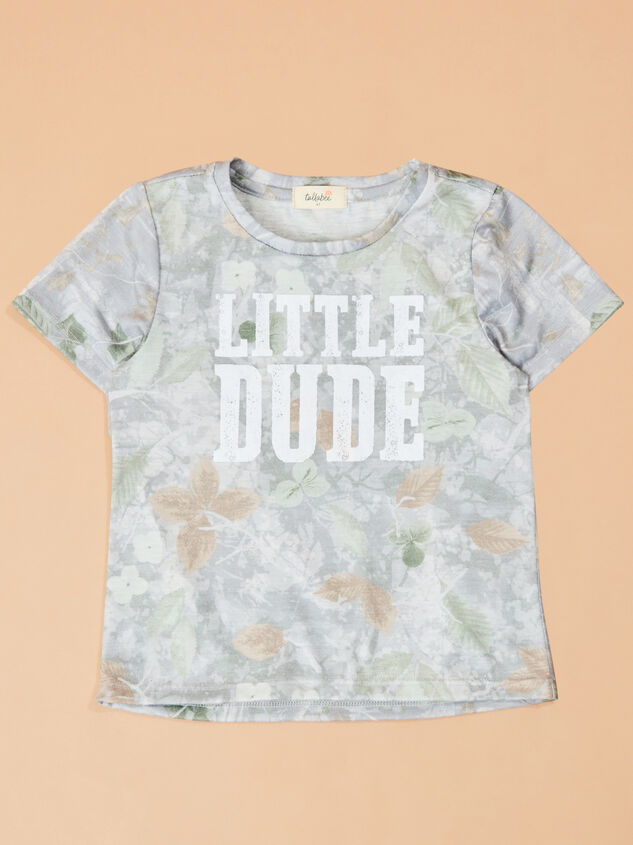 Little Dude Graphic Tee Detail 2 - TULLABEE