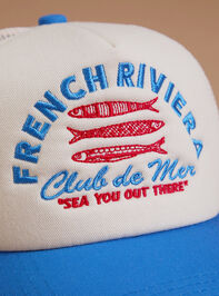 French Riviera Trucker Hat Detail 2 - TULLABEE