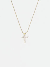 18k Gold Cross Necklace - TULLABEE