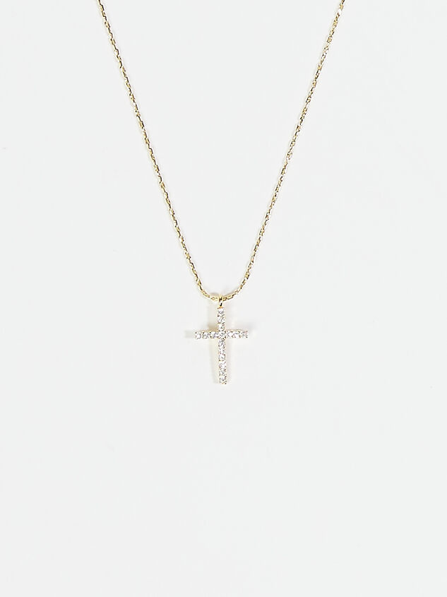 18k Gold Cross Necklace - TULLABEE