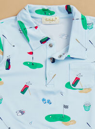 Golf Things Baby Polo and Shorts Set Detail 4 - TULLABEE