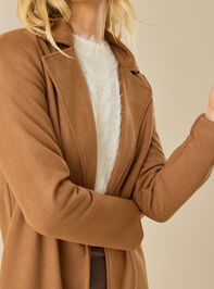 Jana Long Suede Coat Detail 4 - TULLABEE