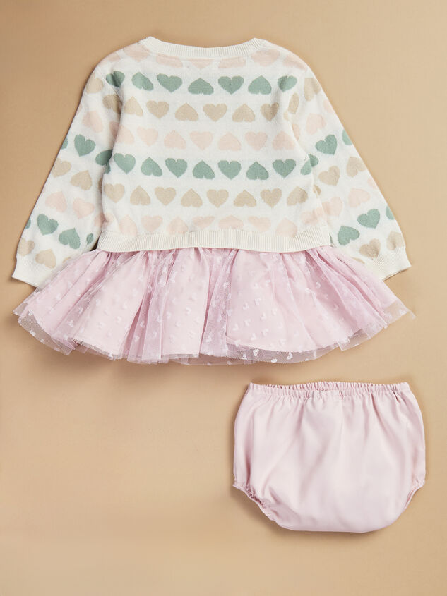 Bridget Heart Sweater and Bloomer Set Detail 2 - TULLABEE