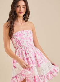 Scottlyn Strapless Floral Mini Dress - TULLABEE