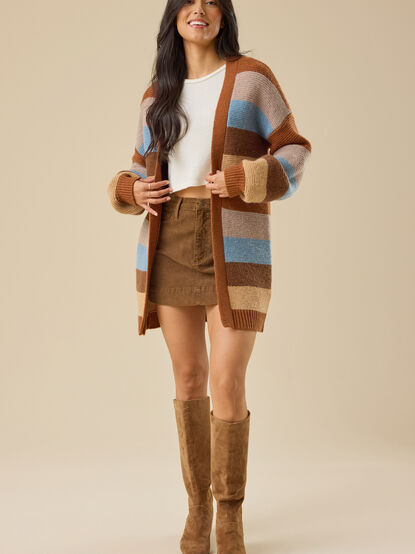 Cher Striped Cardigan - TULLABEE