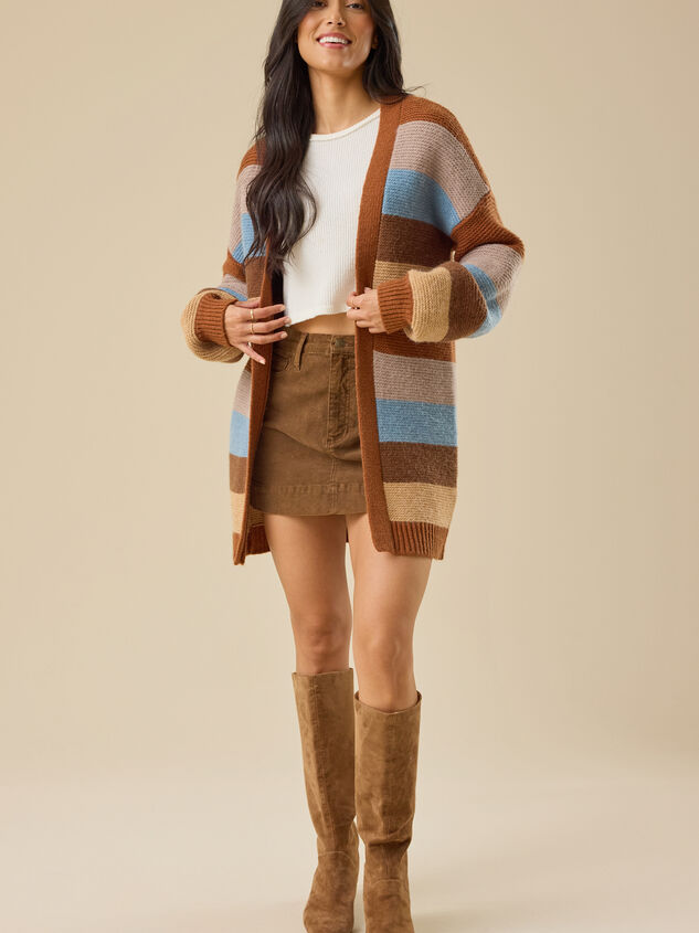 Cher Striped Cardigan - TULLABEE