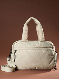 Double Take Puffer Tote Bag Detail 4 - TULLABEE