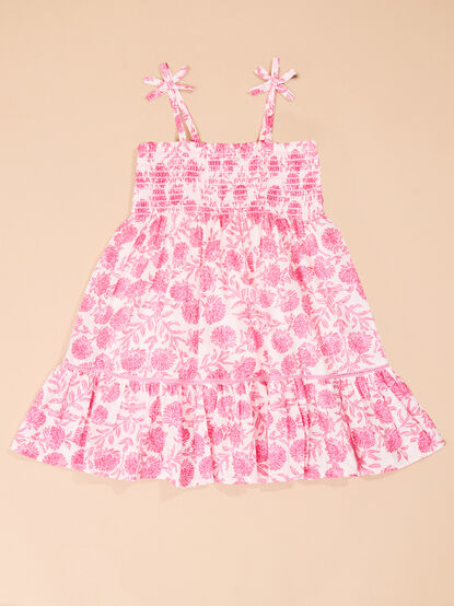 Smocked Floral Dress by Mud Pie - TULLABEE