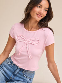 Lace Bow Baby Tee - TULLABEE
