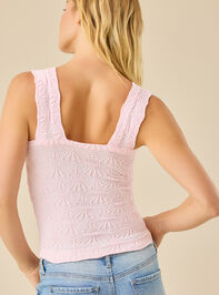 Blaire Seamless Floral Cami Detail 5 - TULLABEE