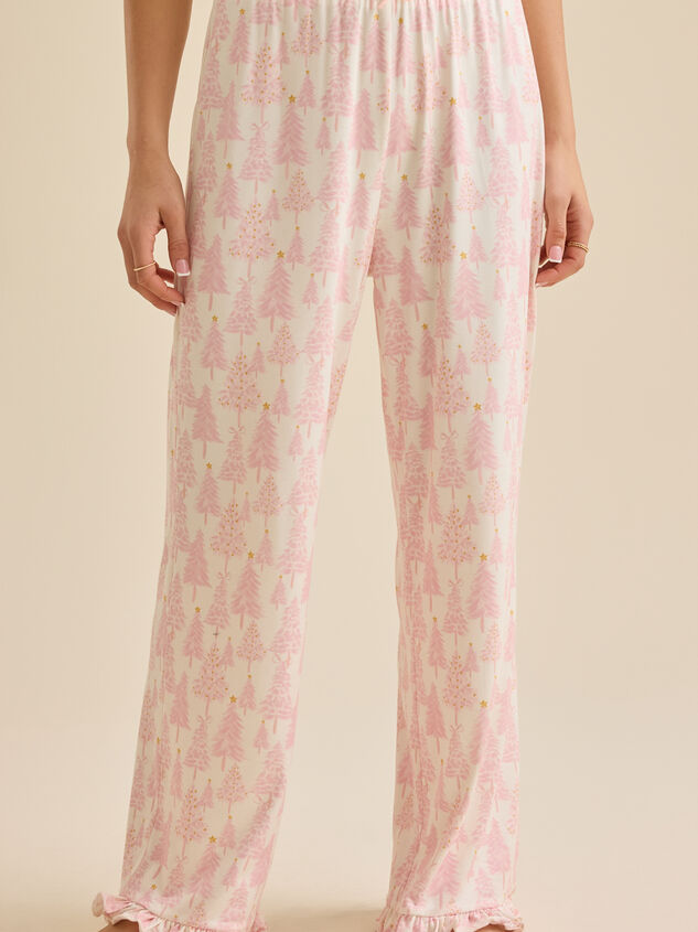 Gloria Christmas Tree Sleep Pants Detail 4 - TULLABEE