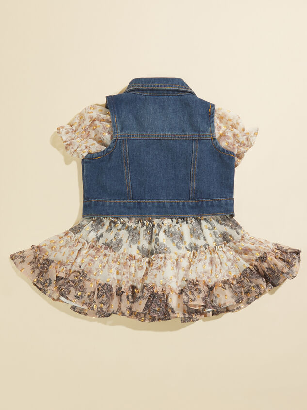 Brianna Dress and Jean Vest Set Detail 2 - TULLABEE