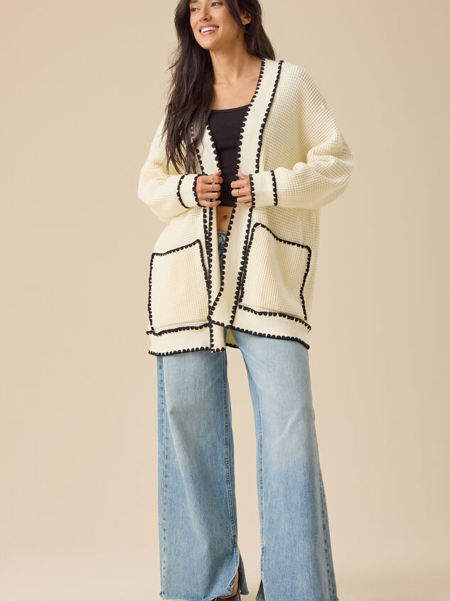 Hallie Whipstitch Cardigan - TULLABEE