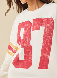 87 Varsity Sweatshirt Detail 3 - TULLABEE