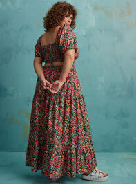 Whitney Floral Maxi Dress Detail 4 - TULLABEE