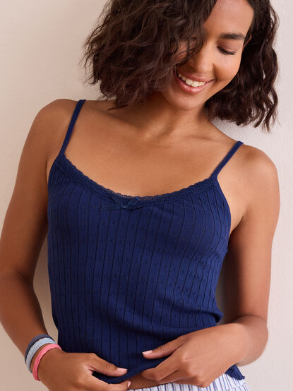 Lace Trim Cami - TULLABEE