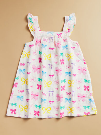 Fiona Bow Smocked Dress - TULLABEE
