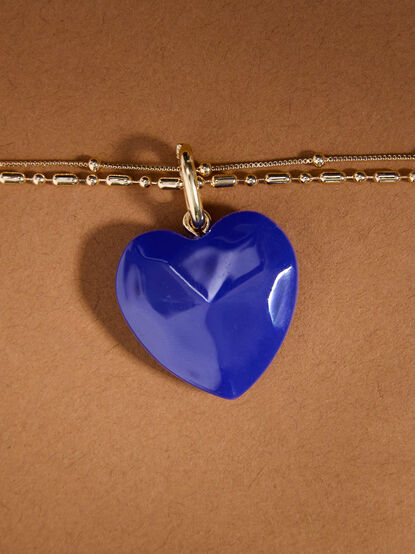 Heartfelt Hue Charm Necklace - TULLABEE