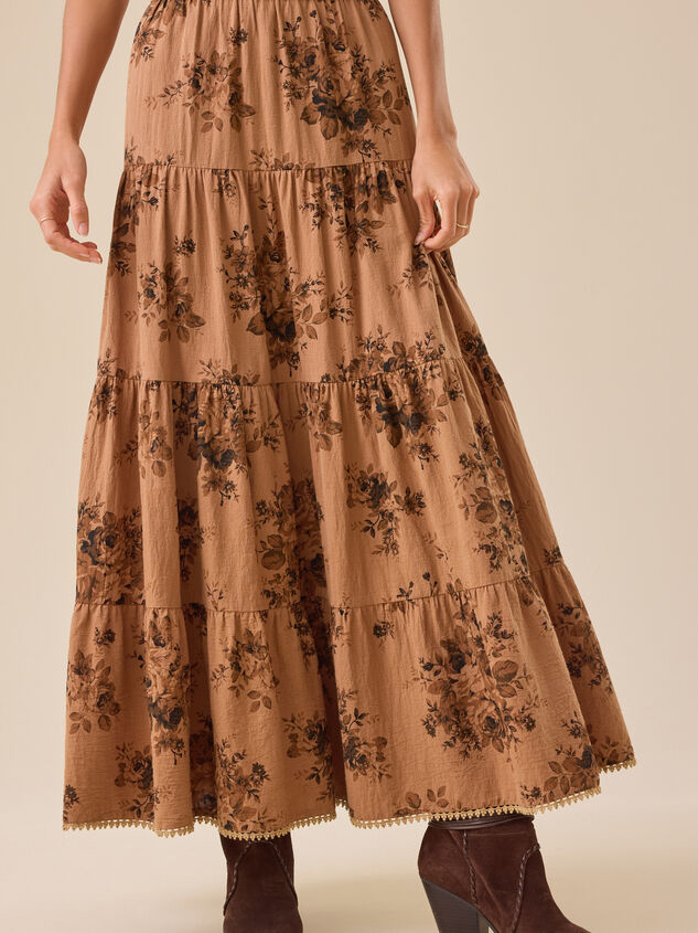 Matilda Floral Tier Midi Set Detail 3 - TULLABEE