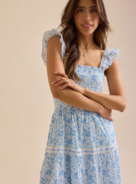 Tatum Floral Maxi Dress Detail 2 - TULLABEE