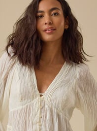 Arden Boho Babydoll Top Detail 3 - TULLABEE