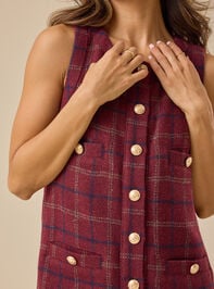 Tobias Plaid Mini Dress Detail 2 - TULLABEE