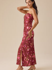 Paityn Floral Strapless Maxi Dress Detail 3 - TULLABEE
