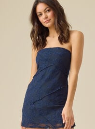 Jaynie Strapless Mini Dress Detail 3 - TULLABEE