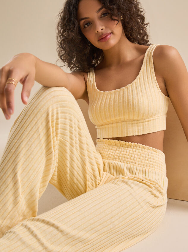 Kara Silky Rib Lounge Top Detail 2 - TULLABEE