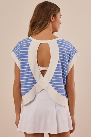 In Motion Stripe Circle Back Tee - Altar'd State - 