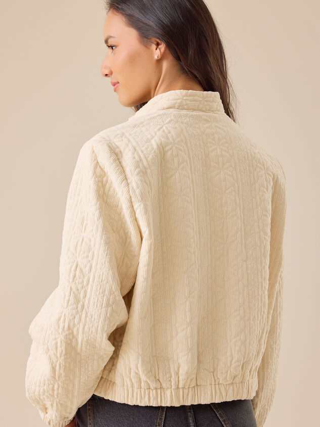 Ally Corduroy Quilted Jacket Detail 4 - TULLABEE