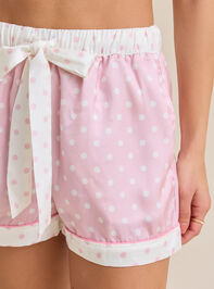 Poppi Polka Dot Sleep Shorts Detail 2 - TULLABEE