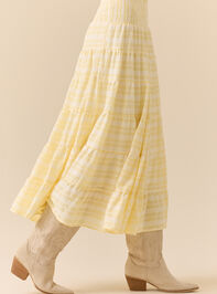Millie Tiered Midi Skirt Detail 4 - TULLABEE