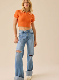 Paisley Collared Top Detail 3 - TULLABEE