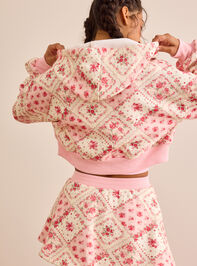 Alpine Bloom Fleece Full Zip Detail 5 - TULLABEE