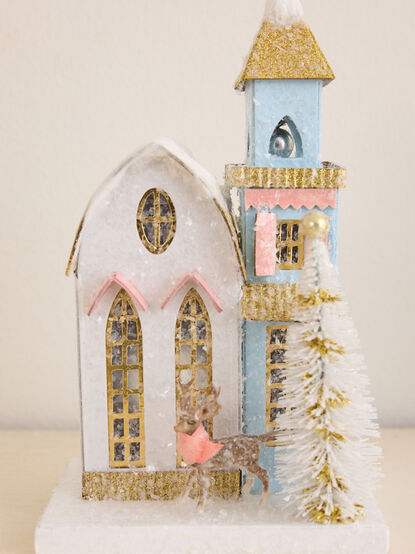 Little White Church Christmas Village - TULLABEE