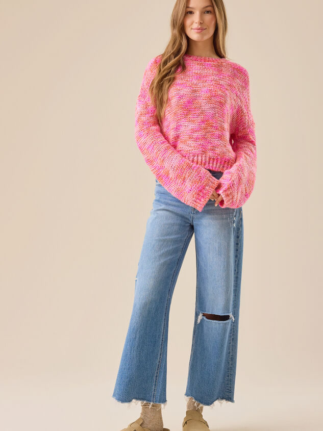 Poppy Bright Pullover Sweater Detail 3 - TULLABEE