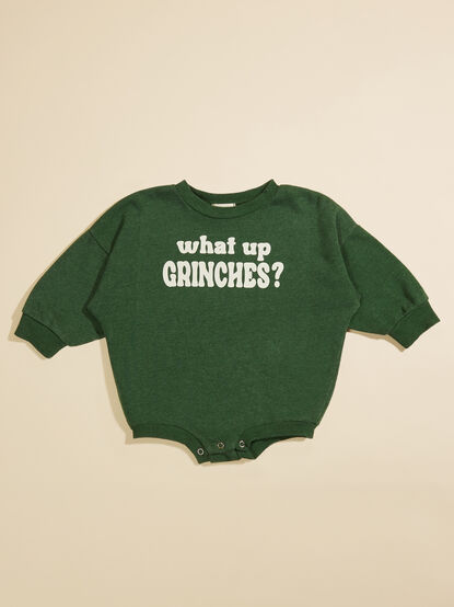 What Up Grinches Romper - TULLABEE