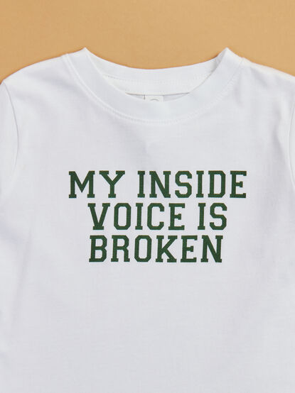 Inside Voice Broken Graphic Tee - TULLABEE