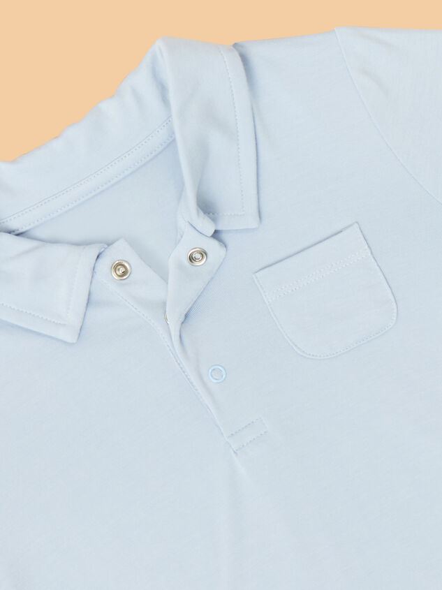 Mason Polo and Short Baby Set Detail 3 - TULLABEE