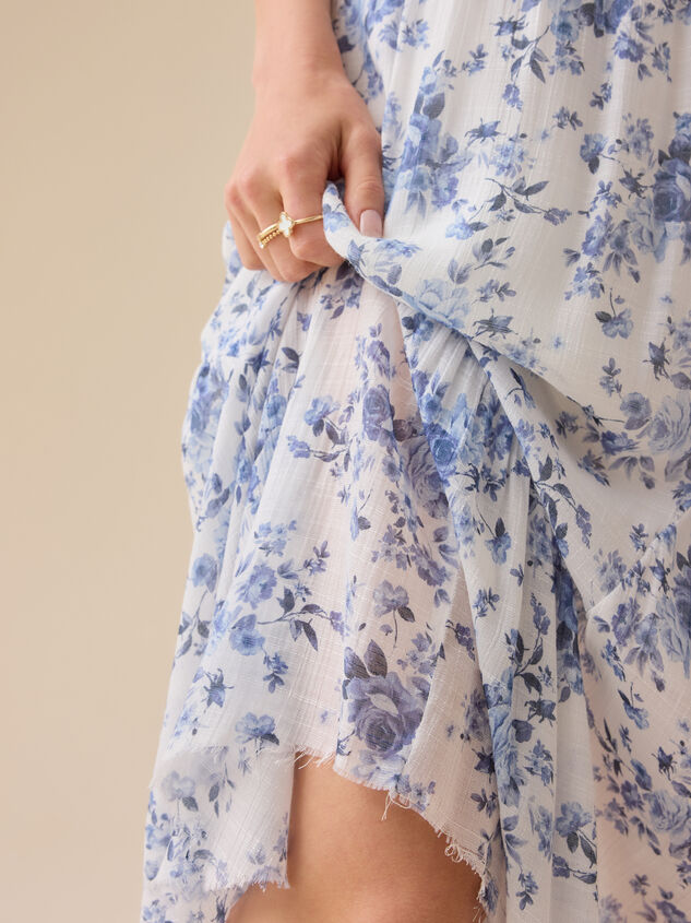 Embry Floral Midi Skirt Detail 3 - TULLABEE